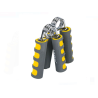 Flexor Antebrat cu Manere din Spuma Gri-Galben, 15 kg, Set 2 Buc