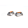 Manere pentru Flotari Negre Portocalii 18x11x9 cm, Set 2 Buc