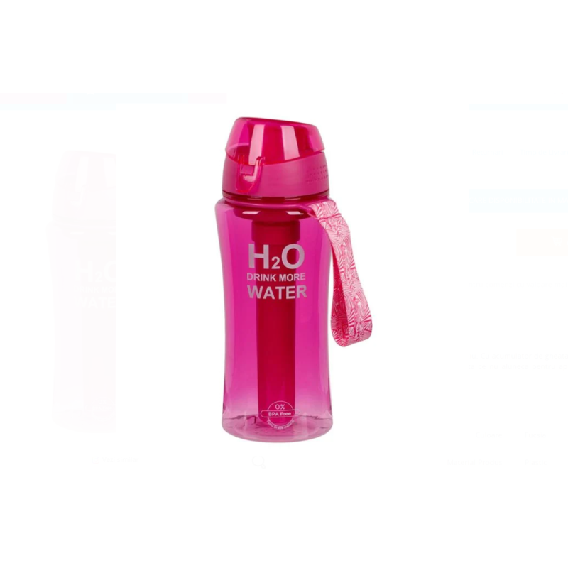 Sticla Apa Sport cu Acumulator de Gheata, Fucsia, 480 ml