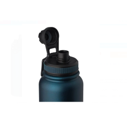 Sticla Izoterma din Otel Inoxidabil Bleu Mat "Never Give Up" 950 ml