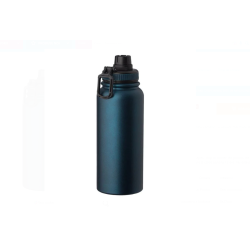 Sticla Izoterma din Otel Inoxidabil Bleu Mat "Never Give Up" 950 ml
