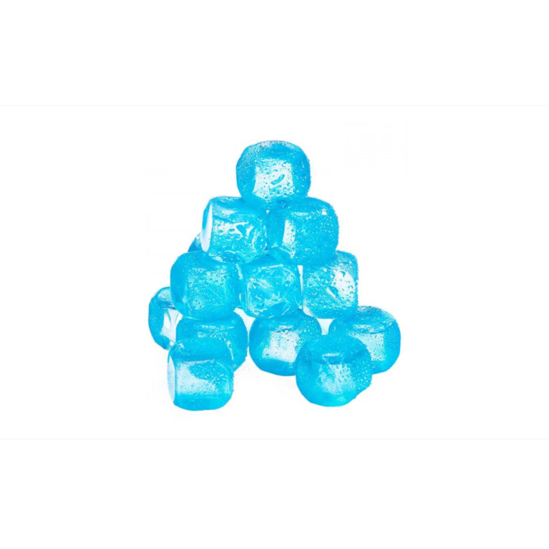 Set Cuburi Gheata Reutilizabile Albastre cu Model Cub - 18 Buc