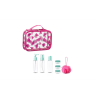 Set Recipiente Calatorie, 7 Accesorii, Geanta cu Design Pepene