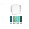 Set Sticle pentru Cosmetice Verzi 100 ml cu Gentuta - 4 Buc