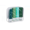Set Sticle pentru Cosmetice Verzi 100 ml cu Gentuta - 4 Buc