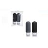 Set Sticle din Silicon Gri si Neagra pentru Cosmetice 90 ml - 2 Buc