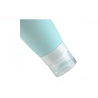 Set Sticle din Silicon Ciel si Portocaliu pentru Calatorie 100 ml - 2 Buc