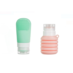 Set Sticle din Silicon Roz...