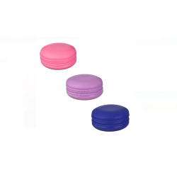 Set Recipiente din Silicon Model Macaron Roz, Lila si Mov 20 ml - 3 Buc