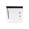 Pungi Travel Transparente cu Maner si Fermoar Negru 20x20 cm - 2 Buc