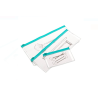 Set Portfarduri Transparente Turcoaz cu Fermoar - 3 Buc