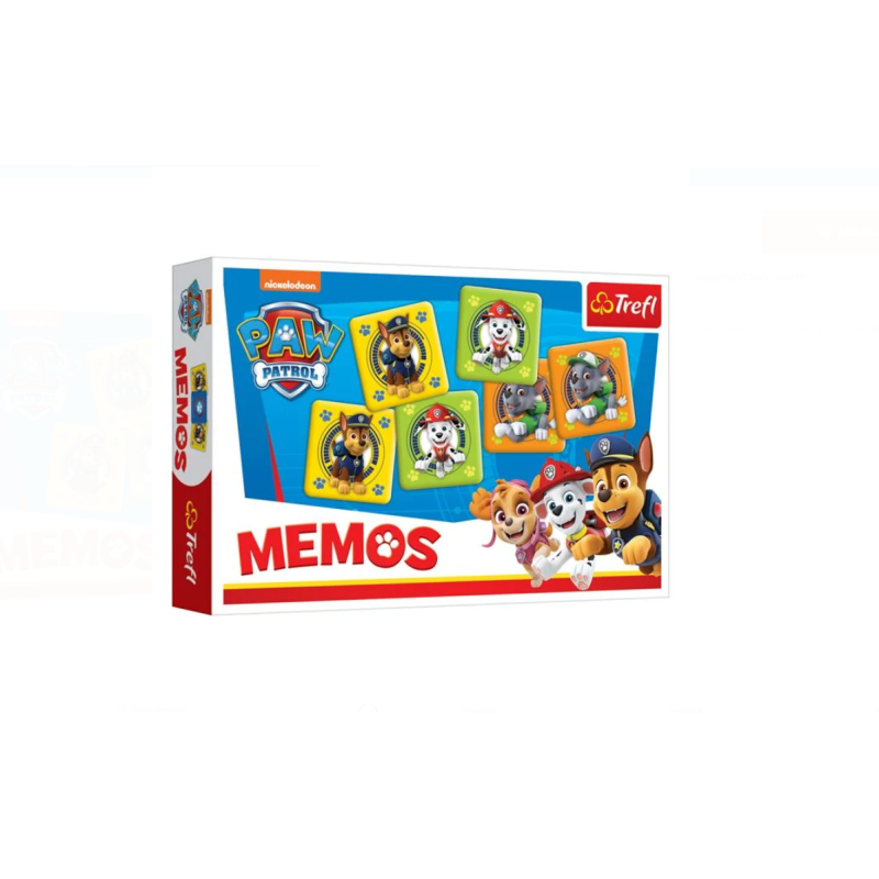 Joc de Memorie cu Carti Paw Patrol 30 Buc