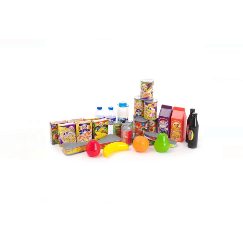 Set Super Market cu Alimente Artificiale - 32 piese