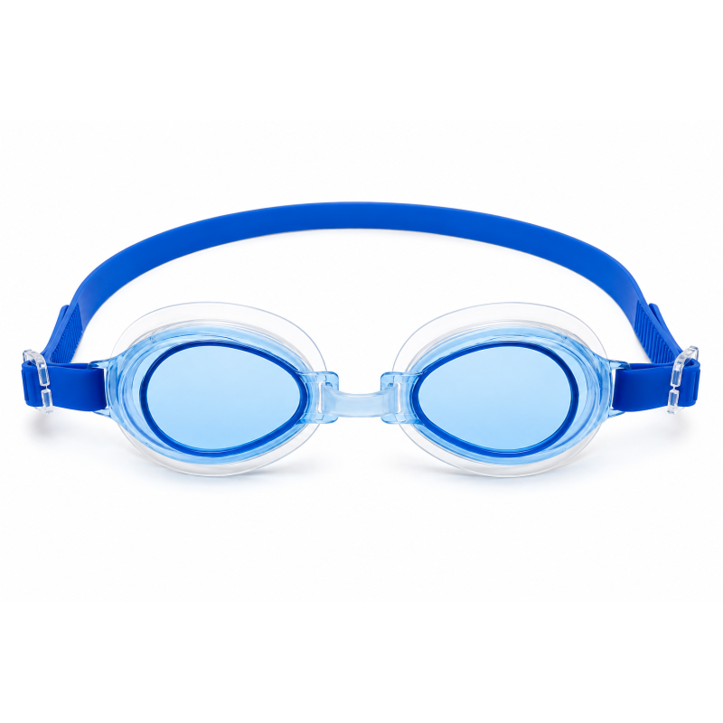Ochelari Inot Albastri pentru Copii, Protectie UV, Banda Reglabila