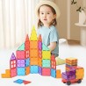 Set inteligent de constructie magnetic, Zanox®, 100 piese multicolore