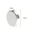 Magneti neodim rotunzi, 50 buc,10mm x 2.6 mm, argintiu