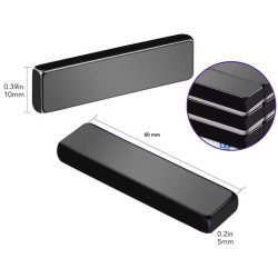 Magneti neodim bloc, 60mm X 10mm X 5 mm, 5 buc