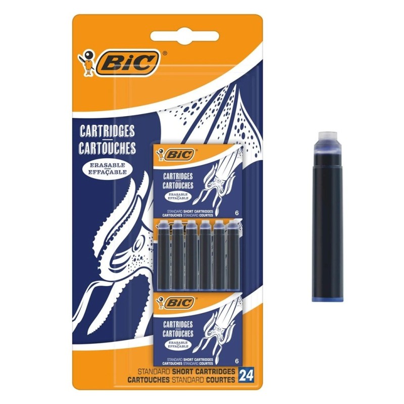 Rezerve cu Cerneala Albastra pentru Stilou BIC - 24buc