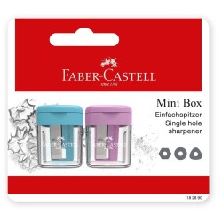 Set Ascutitori Faber-Castell Mini Bleu si Roz 2 Buc