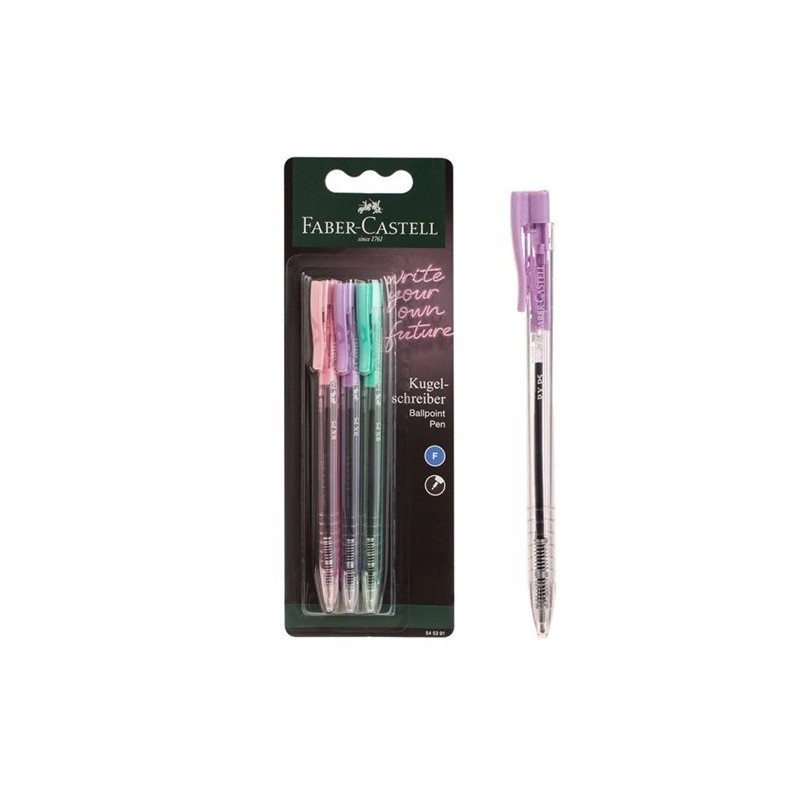 Set 3 Pixuri Semigel Faber-Castell RX P5 Albastre