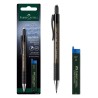 Creion Mecanic Faber-Castell 0.7 mm – Corp Negru cu Radiera