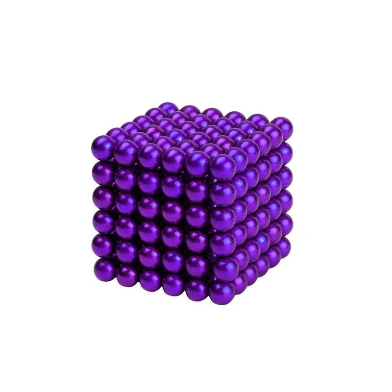 Bile magnetice 5mm, mov, 216 piese