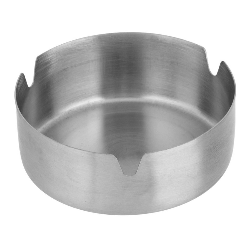 Scrumiera din Inox Rotunda Argintie Ø8x4cm