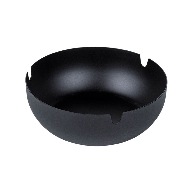 Scrumiera de Inox Rotunda Neagra Mat Ø10.5x3.5cm