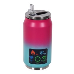 Pahar Termos din Otel Inoxidabil Capac cu Pai