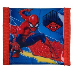 Portofel Albastru Rosu Spiderman cu Scai pentru Copii 12.5x2x10cm