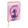 Portofel Roz Holografic cu Model Unicorn pentru Copii 10.5x9cm