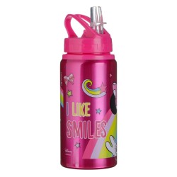 Sticla de Apa Flip Top din Aluminiu Fucsia Minnie