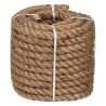 Sfoara decorativa din iuta, tip funie, natur, 12m x 14mm