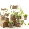 Sfoara decorativa din iuta, tip funie, natur, 12m x 14mm