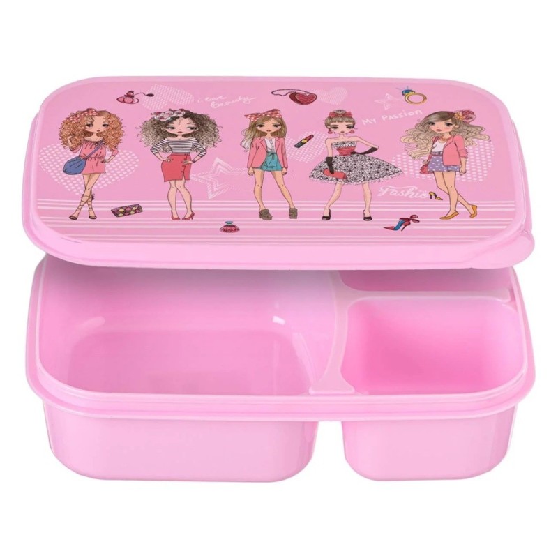 Caserola cu 3 Compartimente Roz Fete, 970ml