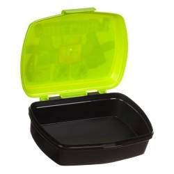 Caserola din Plastic Negru Verde Lime Minecraft pentru Copii - 630ml