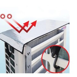 Husa de Protectie din Aluminiu pentru Unitate Exterioara de Aer Conditionat 95x47cm