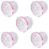 Set 5 x saci pentru spalare sutiene si lenjerie intima, cu rol de protectie in masina de spalat si uscator