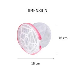 Set 5 x saci pentru spalare sutiene si lenjerie intima, cu rol de protectie in masina de spalat si uscator
