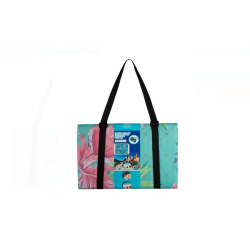 Patura Picnic ZANOX Turcoaz cu Model Floral 200x150cm