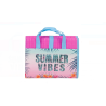 Rogojina Plaja ZANOX Tip Geanta Roz Ciel Summer Vibes cu Perna Gonflabila 180x86cm