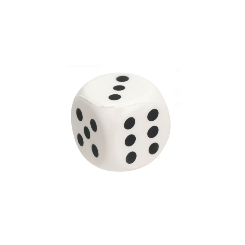 Jucarie Squishy Zar Alb, 5.5x5.5cm, spuma moale, antistres