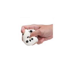 Jucarie Squishy Zar Alb, 5.5x5.5cm, spuma moale, antistres