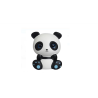 Jucarie Squishy Panda Alb Negru cu Ochi Mari 10x8x14cm