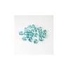 Pietre decorative din sticla turcoaz, 340g