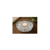 Pietre Decorative din Sticla, Albe Perlat Transparente, 340 g