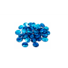 Pietre Decorative din Sticla, Bleu Stralucitor, 300 g
