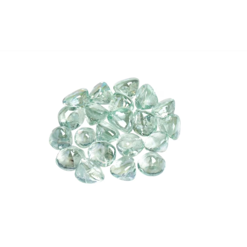 Pietre Decorative din Sticla, Transparent Lucios, 340 g