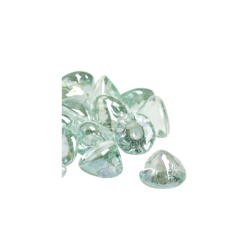 Pietre Decorative din Sticla, Transparent Lucios, 340 g