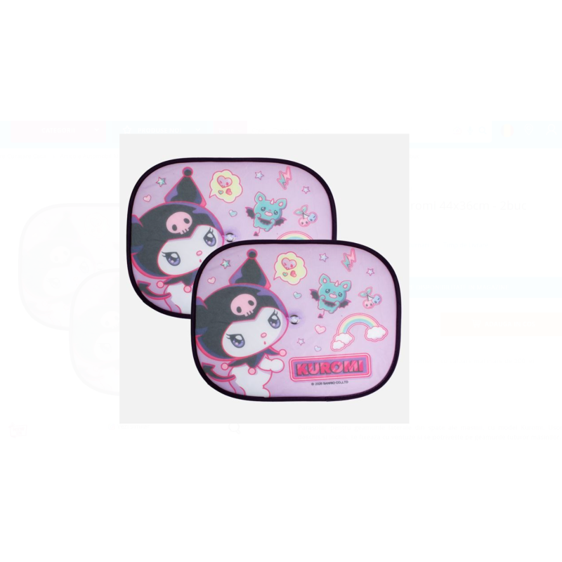 Parasolar Auto Kuromi 44x36cm - 2buc